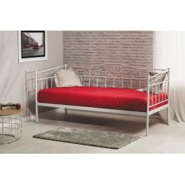 Pat / divan din metal alb Birma