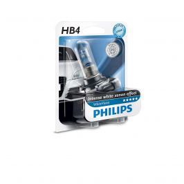Bec auto halogen pentru far Philips WhiteVision HB4 55W 12V 9006WHVB1